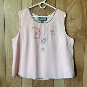 Fun Casual sleeveless top with matching jacket for a warm evening out